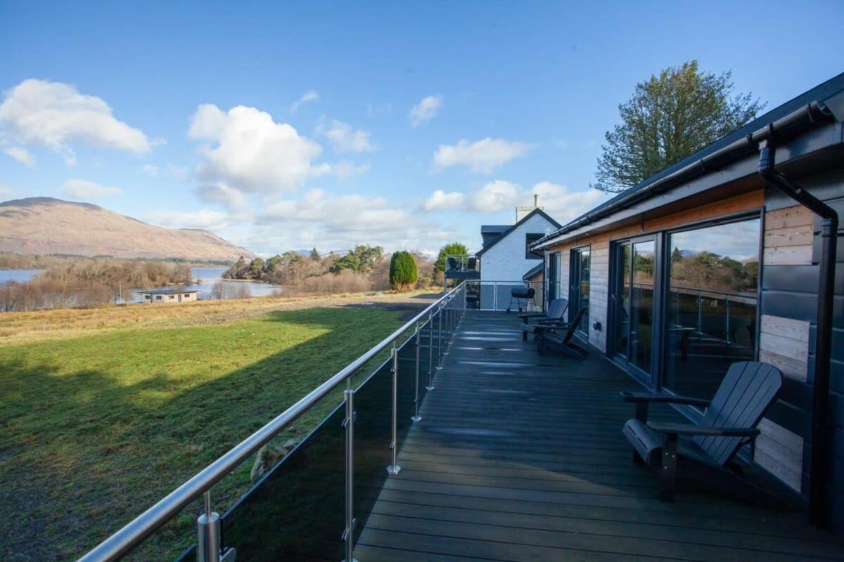 New Build Lodge With Stunning Views Of Loch Awe Hayfield  المظهر الخارجي الصورة
