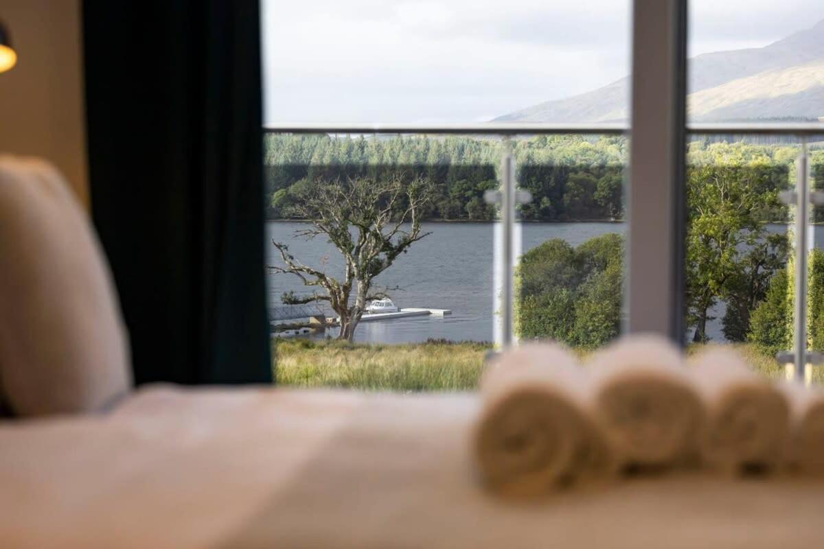 New Build Lodge With Stunning Views Of Loch Awe Hayfield  المظهر الخارجي الصورة