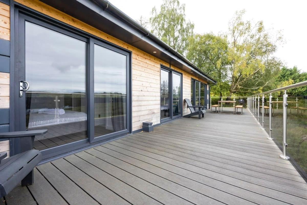New Build Lodge With Stunning Views Of Loch Awe Hayfield  المظهر الخارجي الصورة